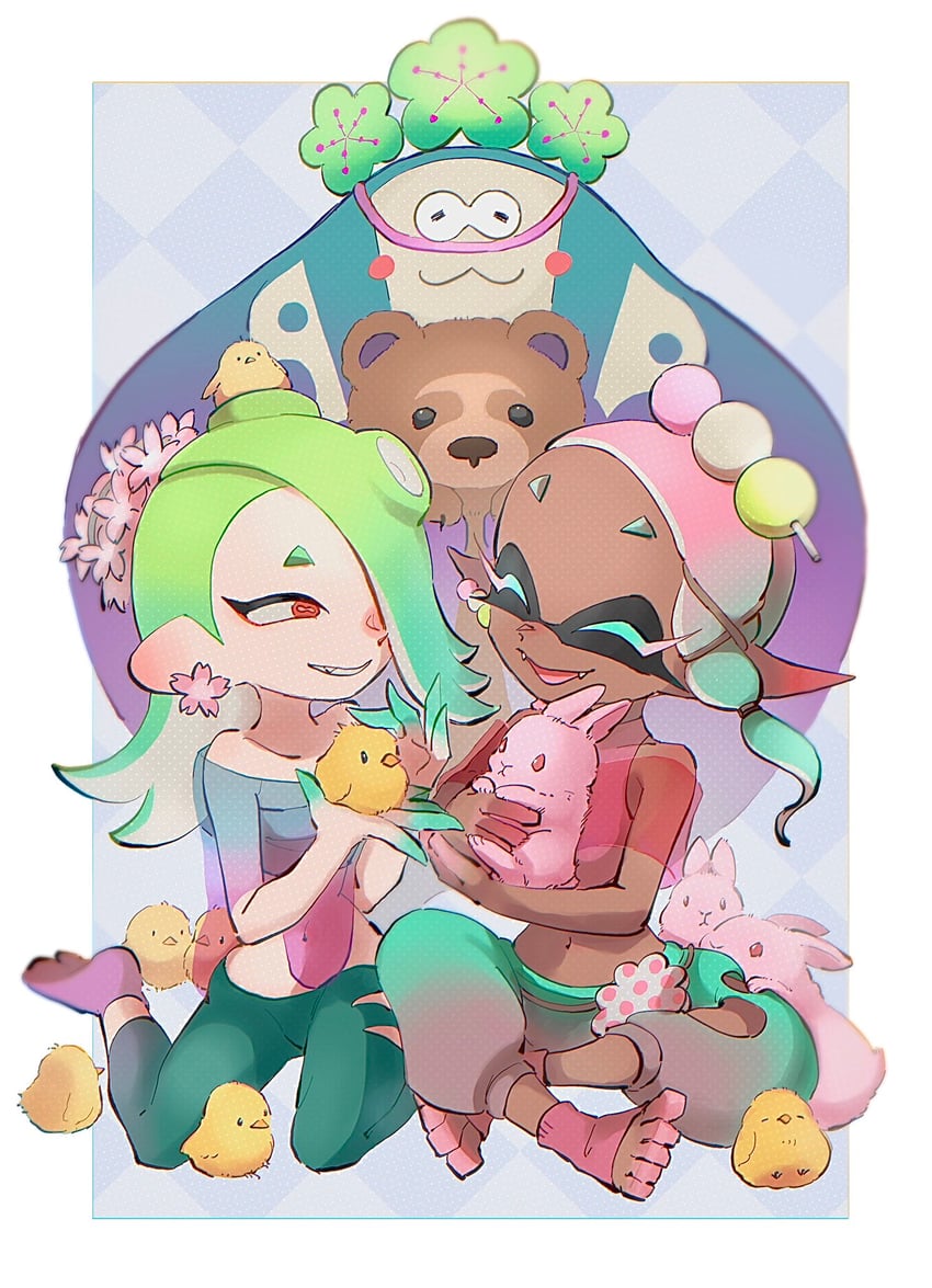 shiver, frye, and big man (splatoon and 1 more) drawn by gari_osushi