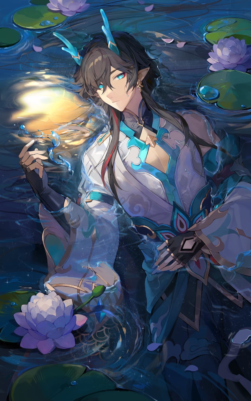 dan heng (honkai and 1 more) drawn by lizi_(st3648)