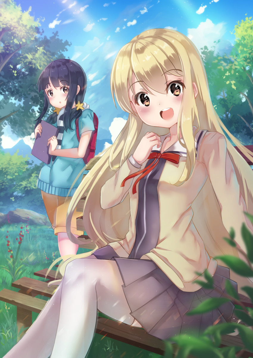 sumino sayaka and akutsu ruri (aho girl) drawn by holmemee
