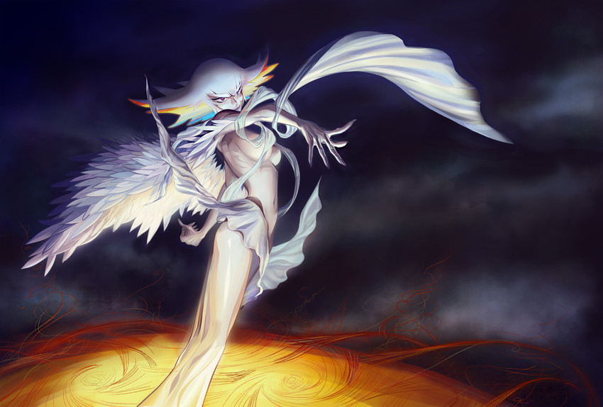 kiryuuin ragyou and primordial life fiber (kill la kill) drawn by ganzyo
