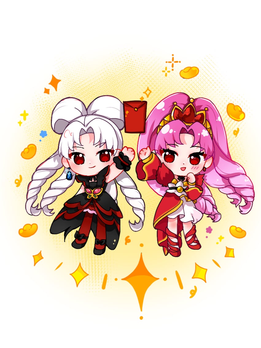 akagi towa, cure scarlet, and twilight (precure and 1 more) drawn by xiyou_(xhs_8933014455)