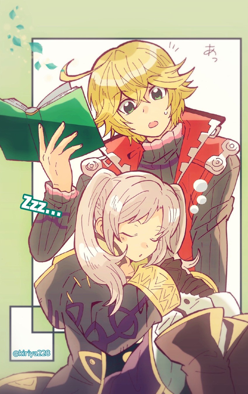 female robin and shulk (fire emblem and 4 more) drawn by kiriya_(552260)