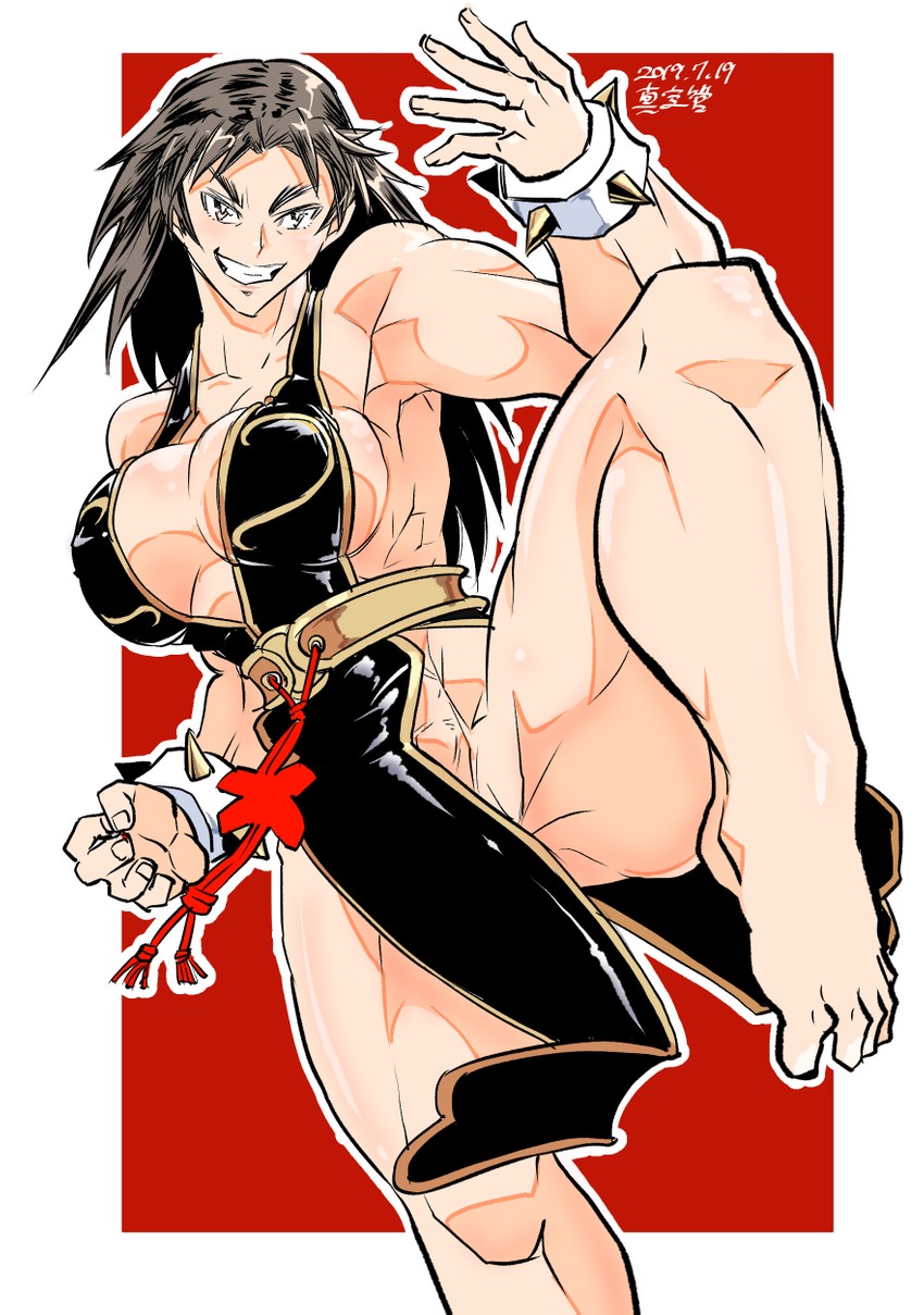 chun-li and murakami (girls und panzer and 2 more) drawn by shinkuukan_(tetsuo3)