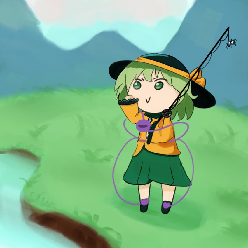 komeiji koishi and wriggle nightbug (touhou and 1 more) drawn by luluco_shan