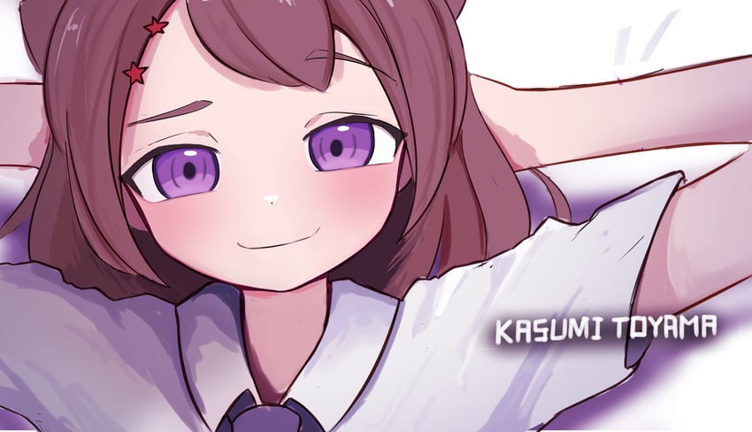 toyama kasumi and josh hutcherson (bang dream!) drawn by coldfoom