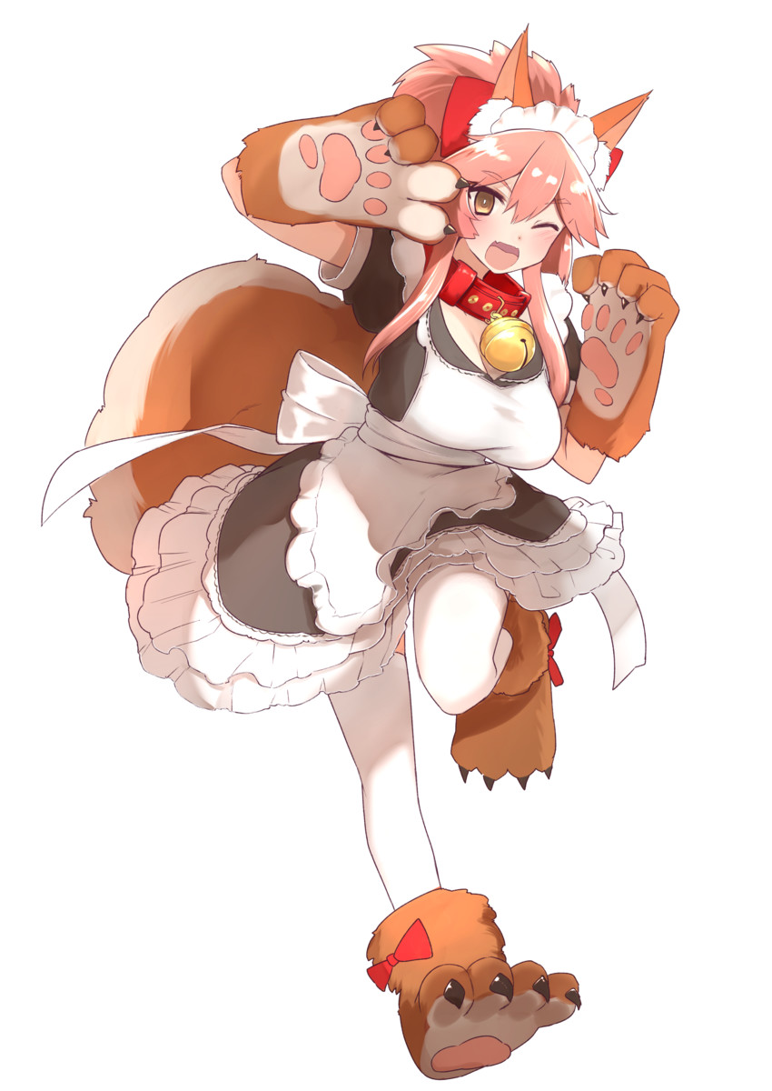 tamamo and tamamo cat (fate and 1 more) drawn by ariyoshi_gen