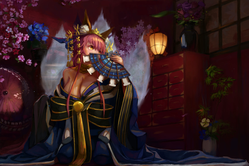 tamamo and tamamo no mae (fate and 2 more) drawn by yinzhang