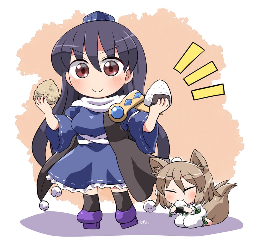 kudamaki tsukasa and iizunamaru megumu (touhou and 1 more) drawn by rokugou_daisuke