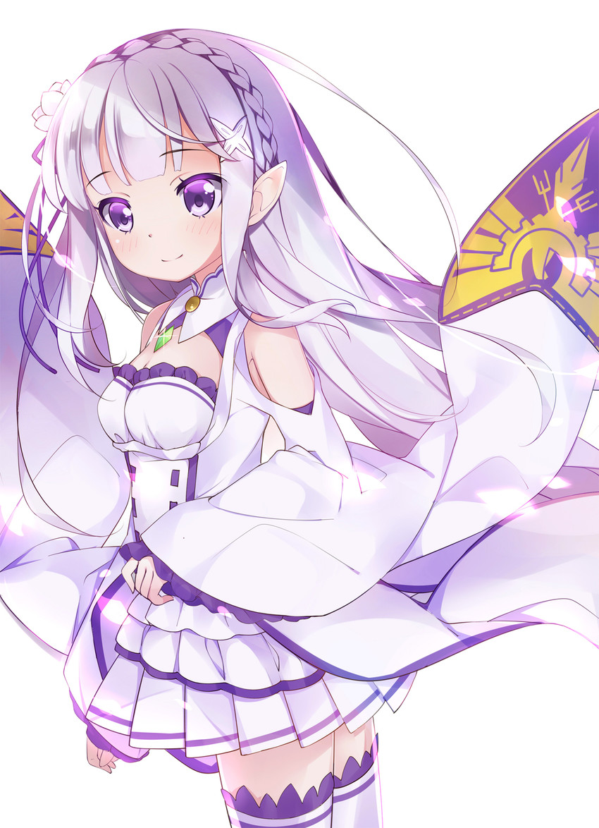 emilia (re:zero kara hajimeru isekai seikatsu) drawn by kikistark