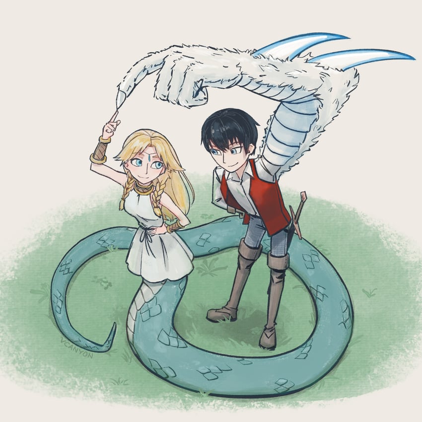 celina and dolan (sayonara ryuusei konnichiwa jinsei) drawn by vacuous_canyon