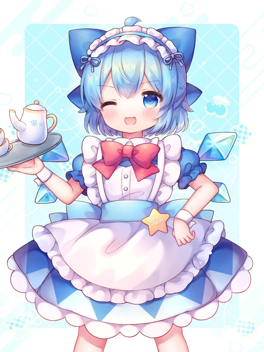 cirno (touhou) drawn by coa_(chroo_x)