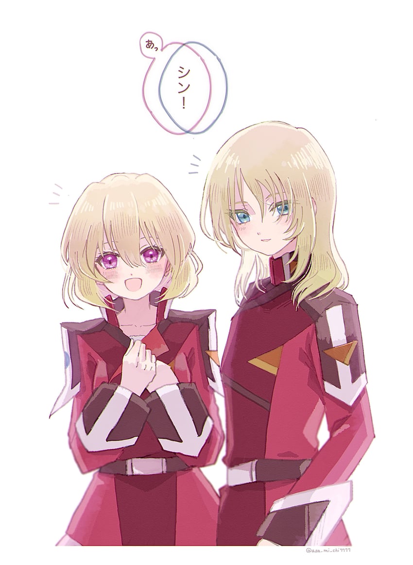 stellar loussier and rey za burrel (gundam and 2 more) drawn by asa_(asa_mi_chi7)