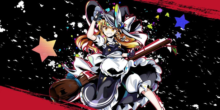 kirisame marisa (touhou and 1 more) drawn by rotte_(1109)