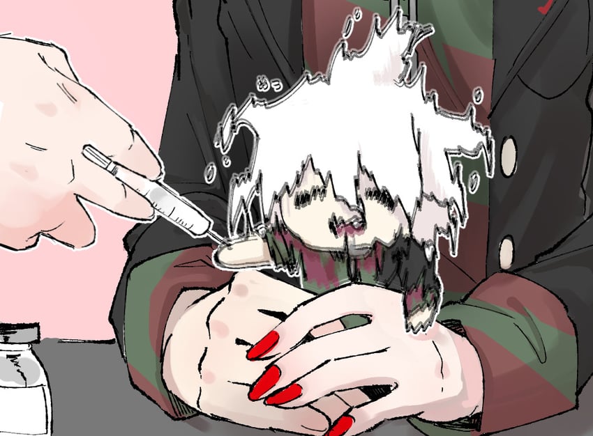 komaeda nagito and servant (danganronpa and 1 more) drawn by seumol_sx