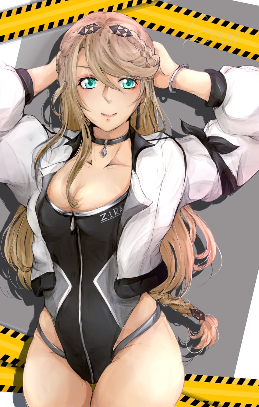 elaine auclair (eiyuu densetsu and 2 more) drawn by silenia