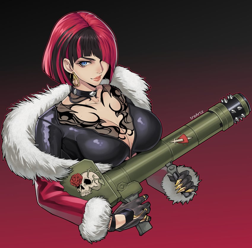 anna williams (tekken and 1 more) drawn by tre_artz