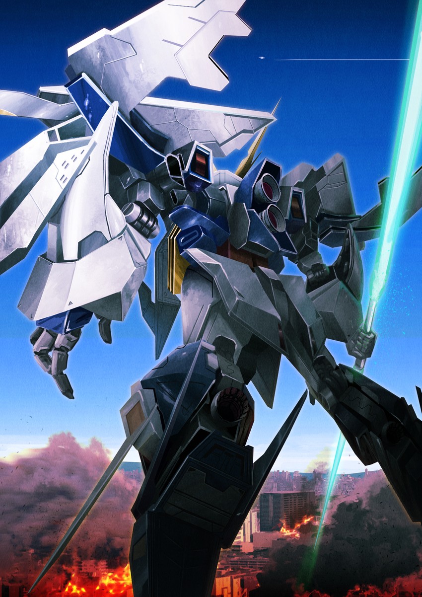 xi gundam (gundam and 1 more) drawn by pajaman