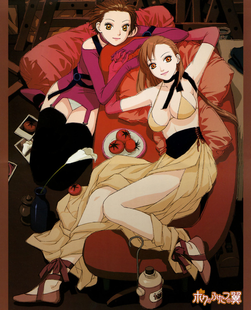 kashiwagi makoto and ichimaru hiromi (boku no futatsu no tsubasa) drawn by yui_toshiki