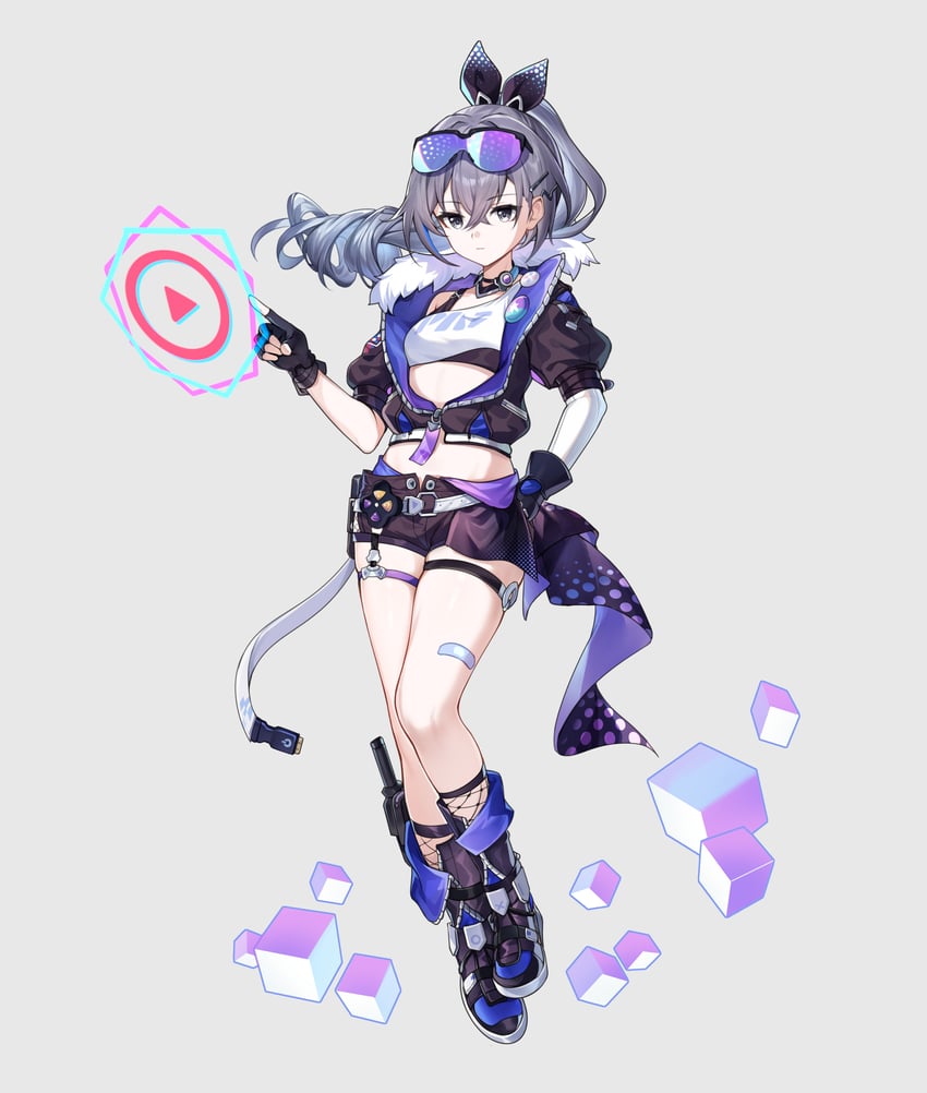 silver wolf (honkai and 1 more) drawn by guzangnanfeng