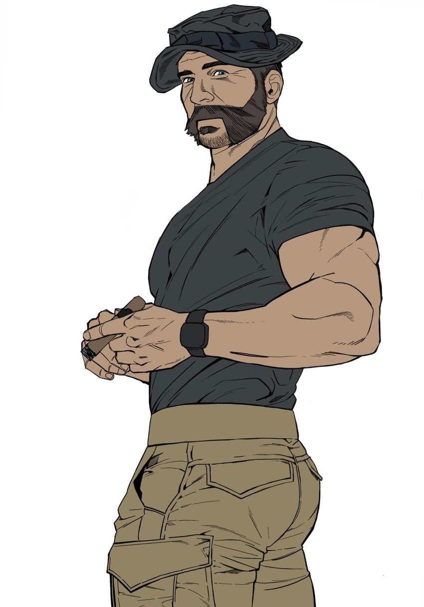captain price (call of duty and 1 more) drawn by bonjourdraws