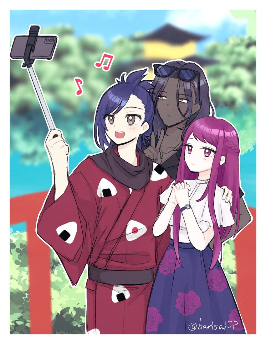 ivy, kagetsu, and zelkov (fire emblem and 1 more) drawn by barisaijp