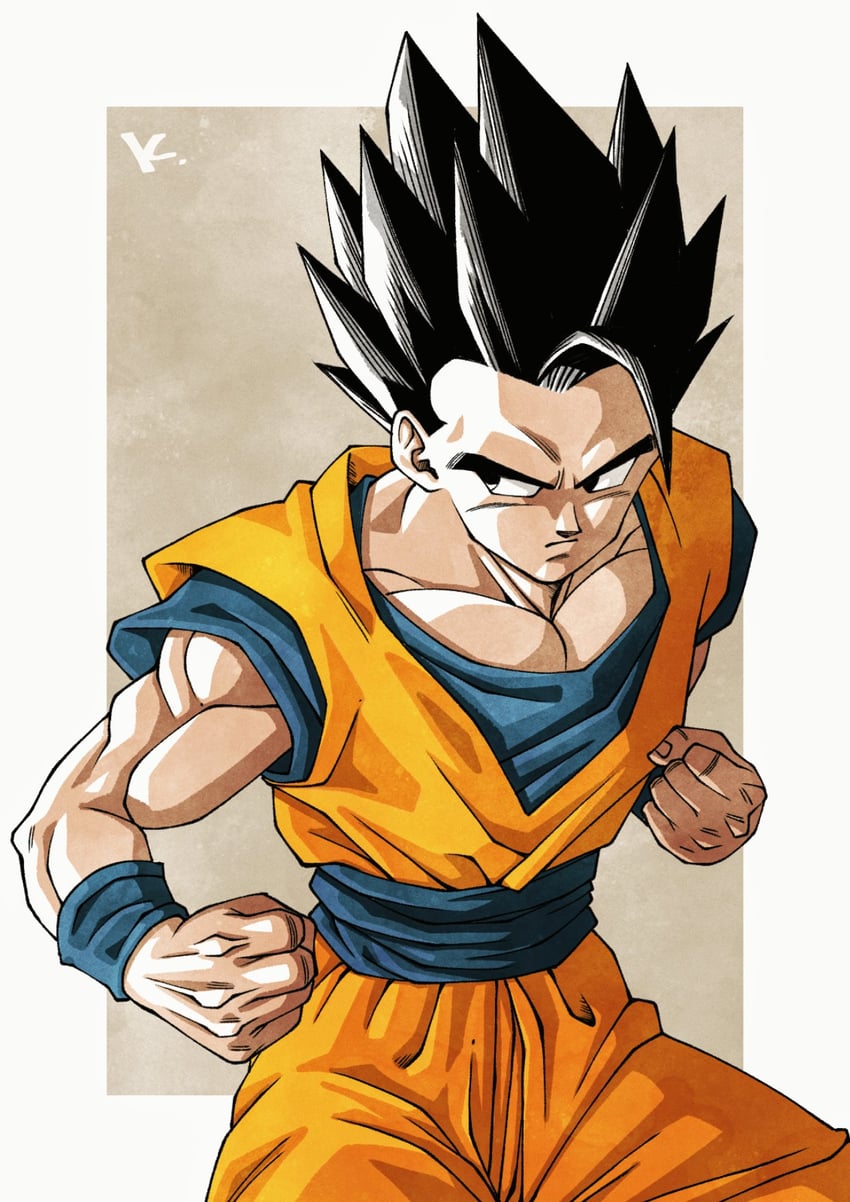 son gohan (dragon ball and 1 more) drawn by kakeru_(dbskakeru)