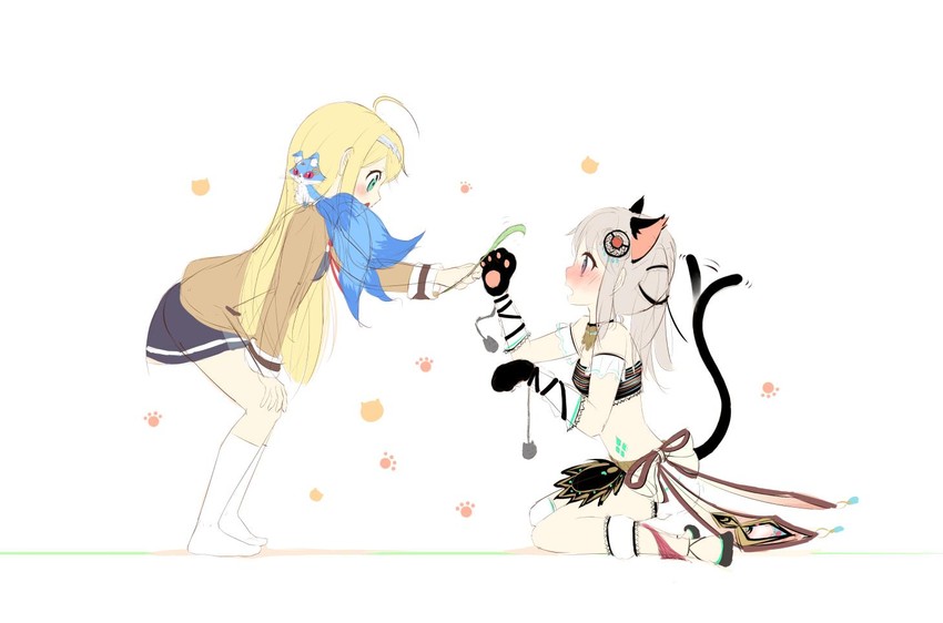 nina alexandrovna and liones yelistratova (hina logi - from luck & logic) drawn by kinagi