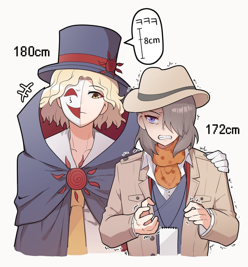 yomiuri nikei and sannoji mikado (danganronpa another and 1 more) drawn by charlotte3120
