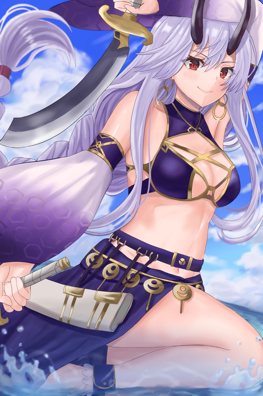 tomoe gozen (fate and 1 more) drawn by kazama_(akki12)