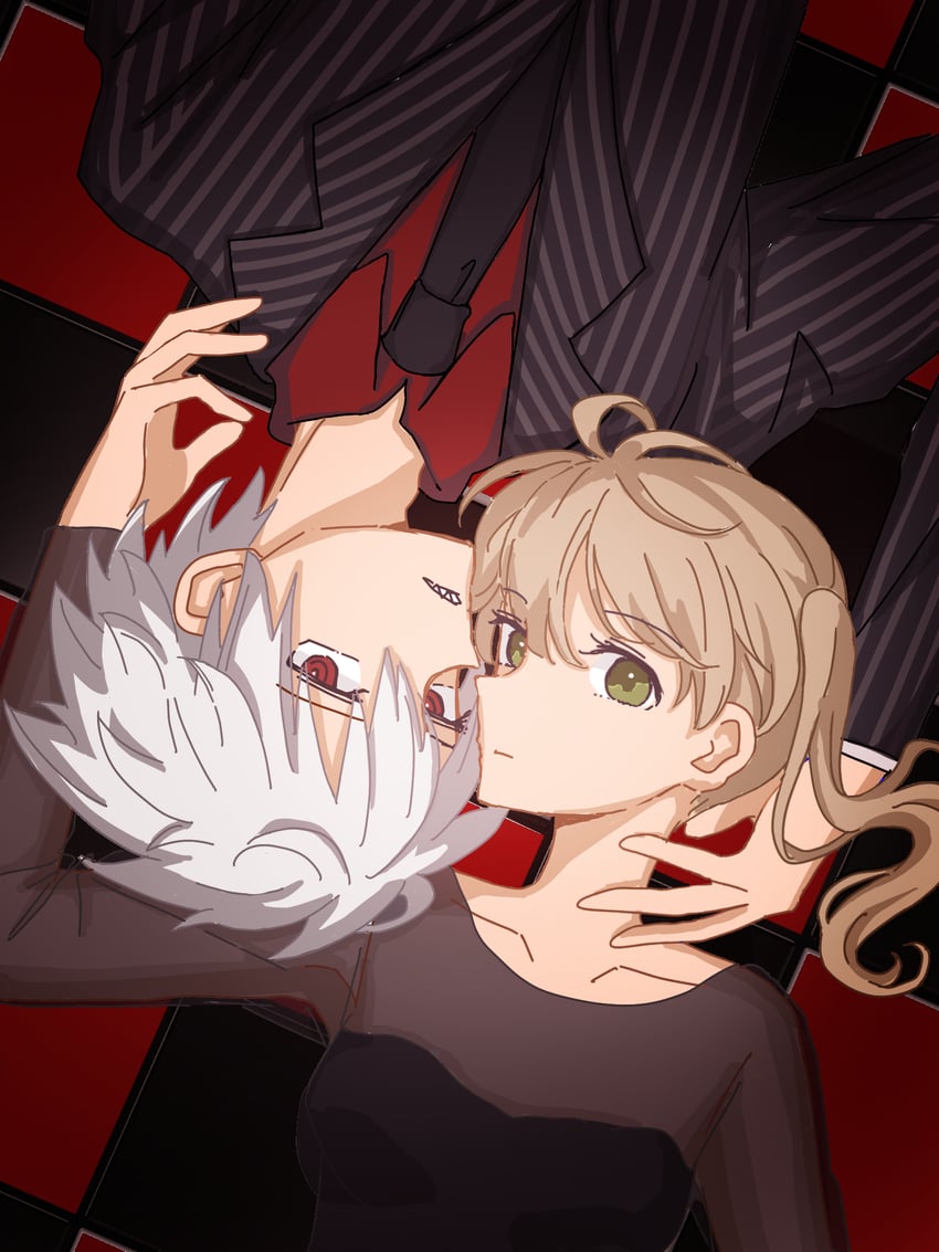 maka albarn and soul evans (soul eater) drawn by corirakkuma0430