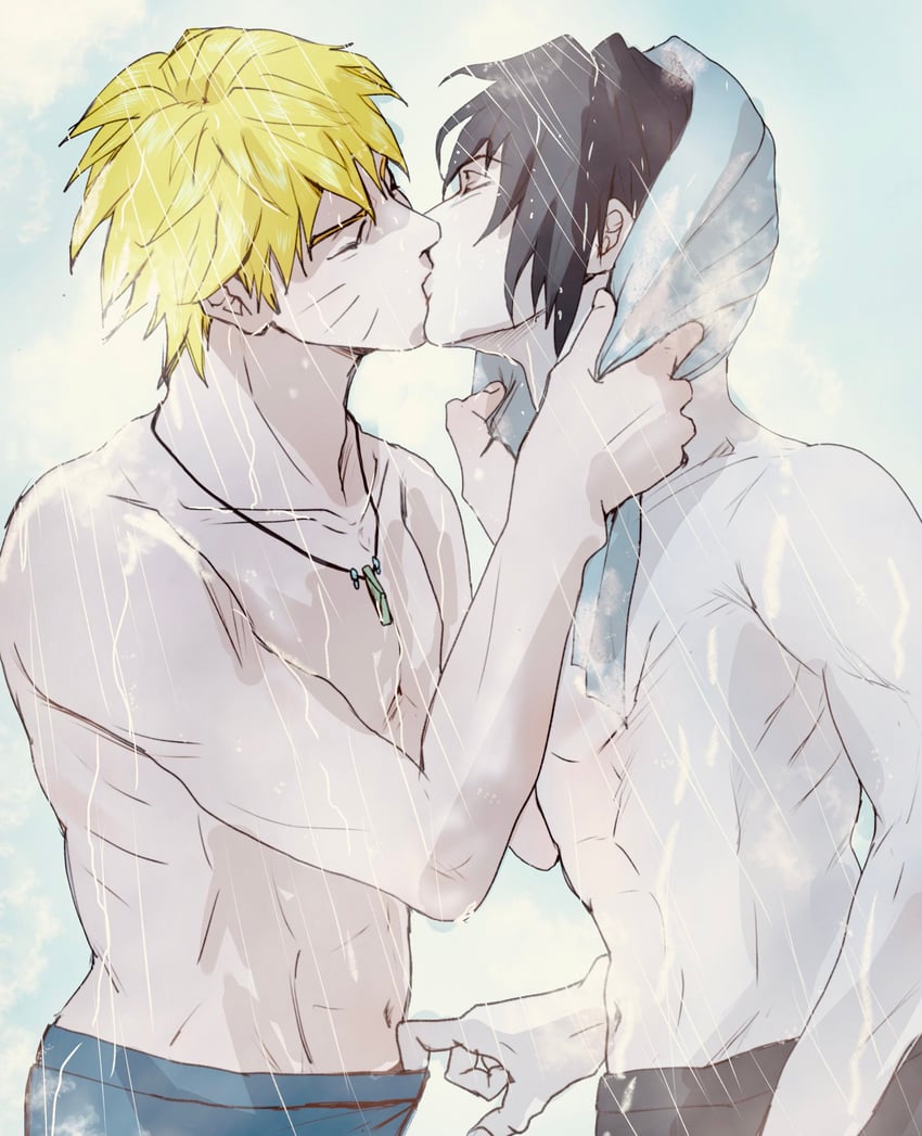 uzumaki naruto and uchiha sasuke (naruto and 1 more) drawn by mi73suki
