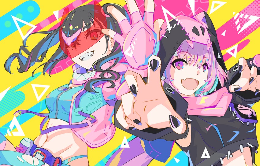 yumemi riamu, sunazuka akira, kamen rider revi, and kamen rider vice (idolmaster and 3 more) drawn by bohi_yamage