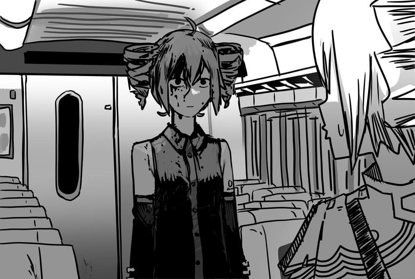 kasane teto (chainsaw man and 2 more) drawn by eletenshi