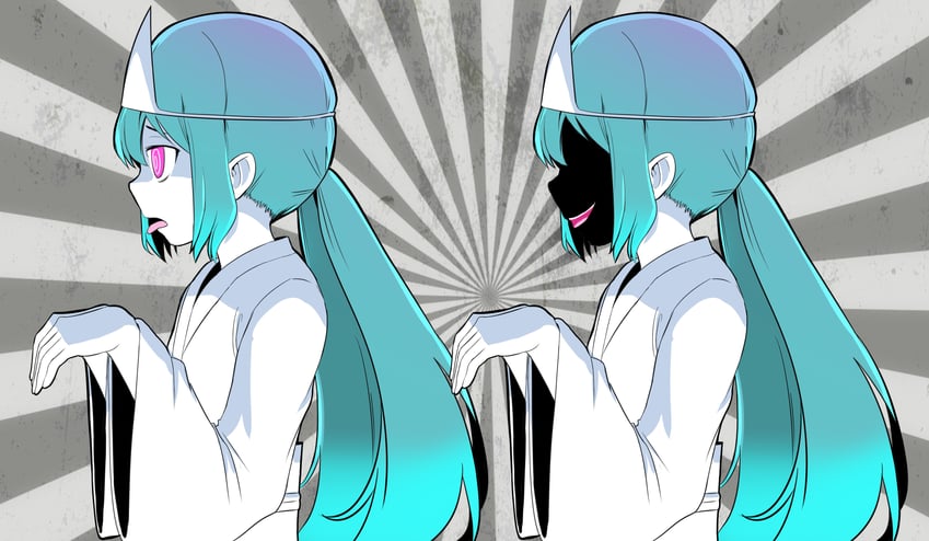 hatsune miku (vocaloid and 1 more) drawn by pinocchio-p