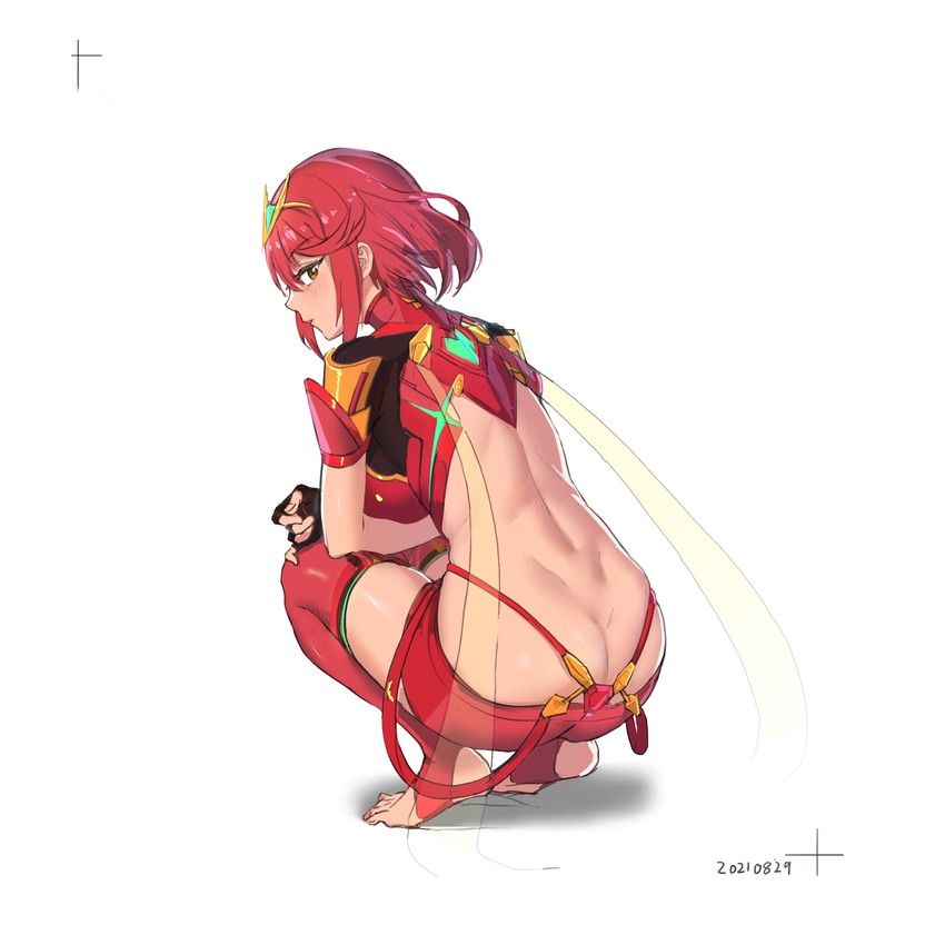 pyra (xenoblade chronicles and 1 more) drawn by panana