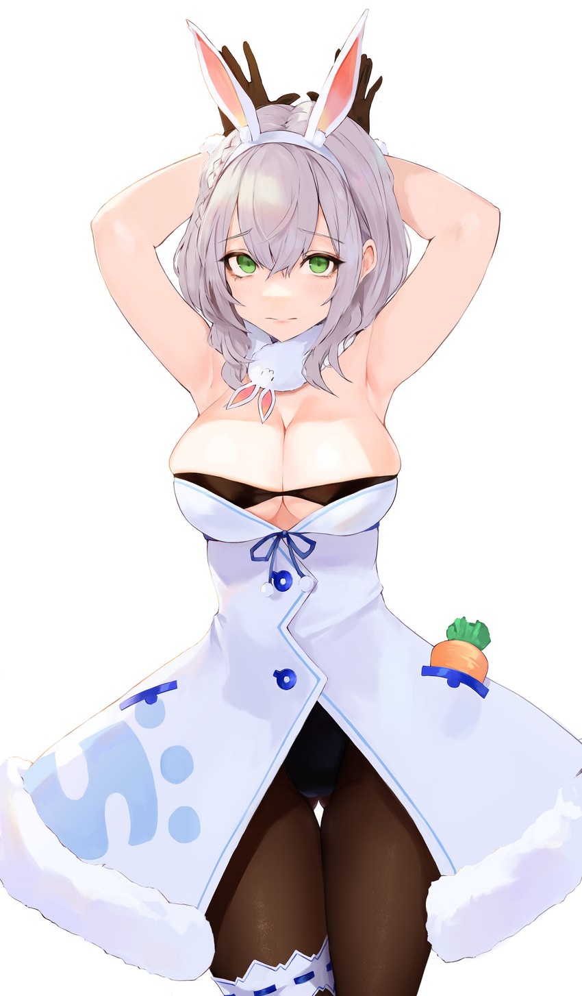 usada pekora, shirogane noel, and don-chan (hololive) drawn by leviathan_(hikinito0902)