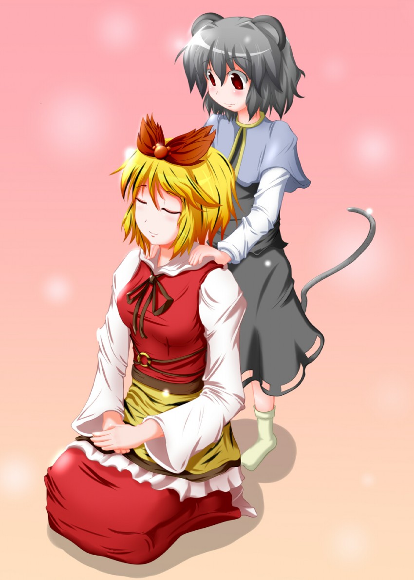 nazrin and toramaru shou (touhou) drawn by takashi_(harukasaigusa)