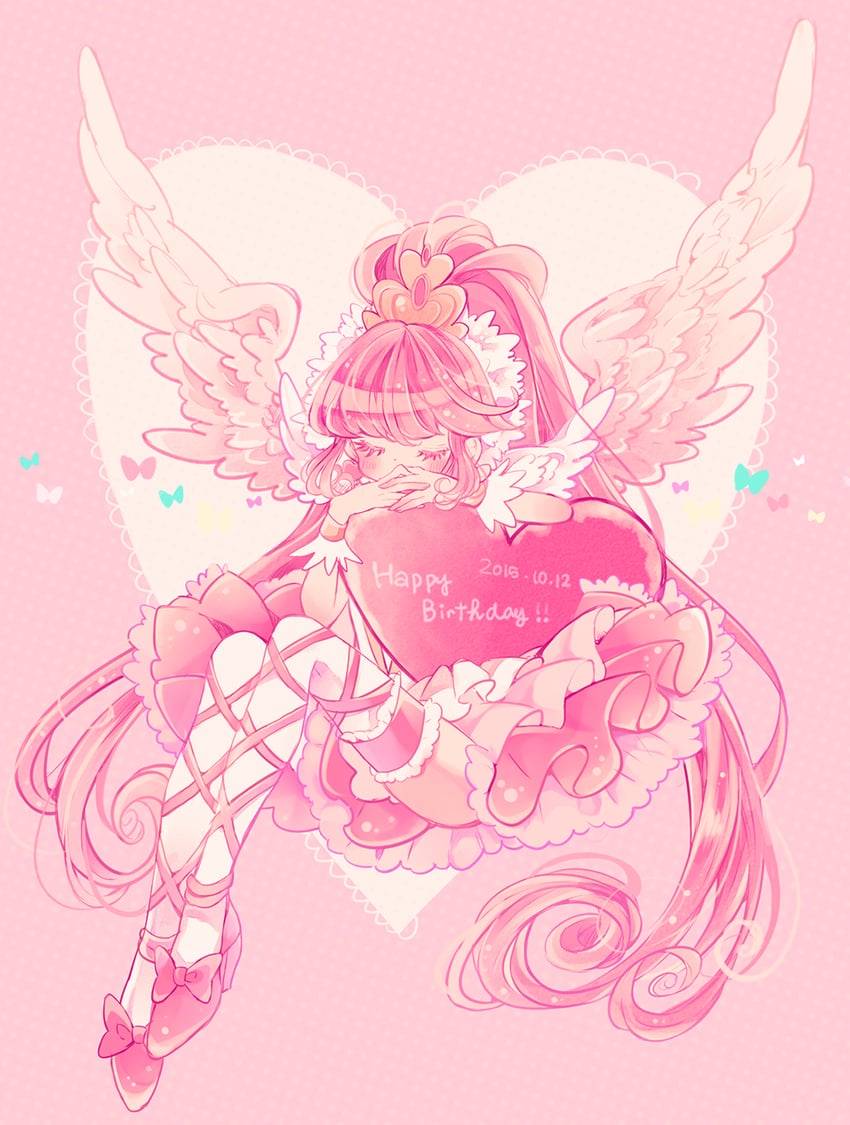 aino megumi, cure lovely, and super happiness lovely (precure and 1 more) drawn by yuucho_(cololal)