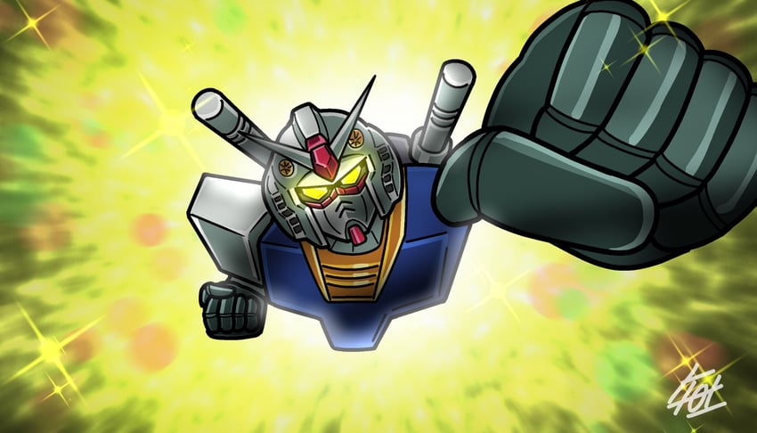rx-78-2 gundam (gundam and 4 more) drawn by shafuu_(arrowww12ga)