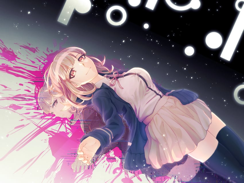 nanami chiaki (danganronpa and 3 more) drawn by nanamyi_(sevens-sea-ai)