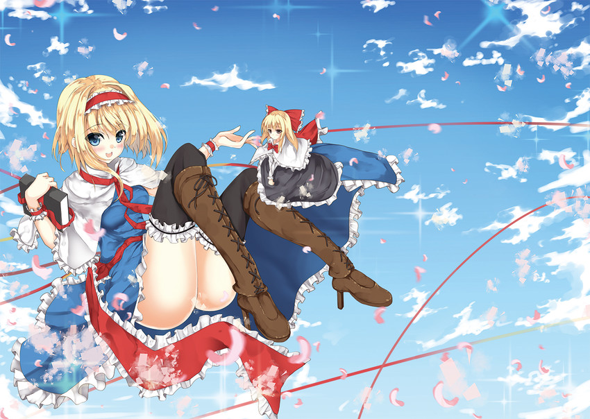 alice margatroid and shanghai doll (touhou) drawn by haruno_nanakusa