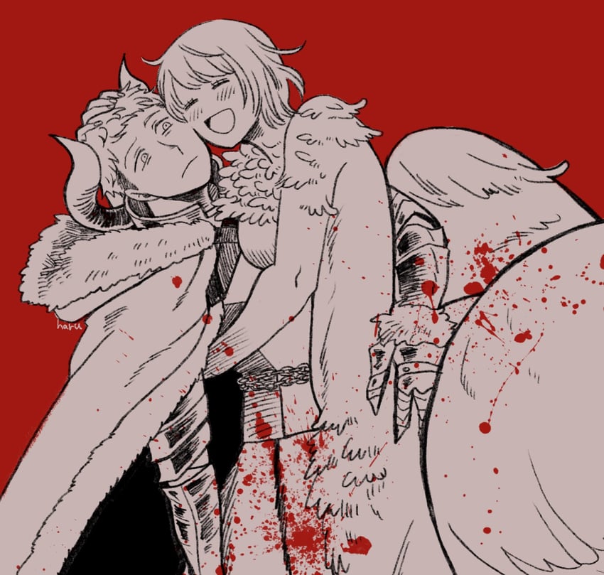 falin touden and laios touden (dungeon meshi) drawn by haru08453740