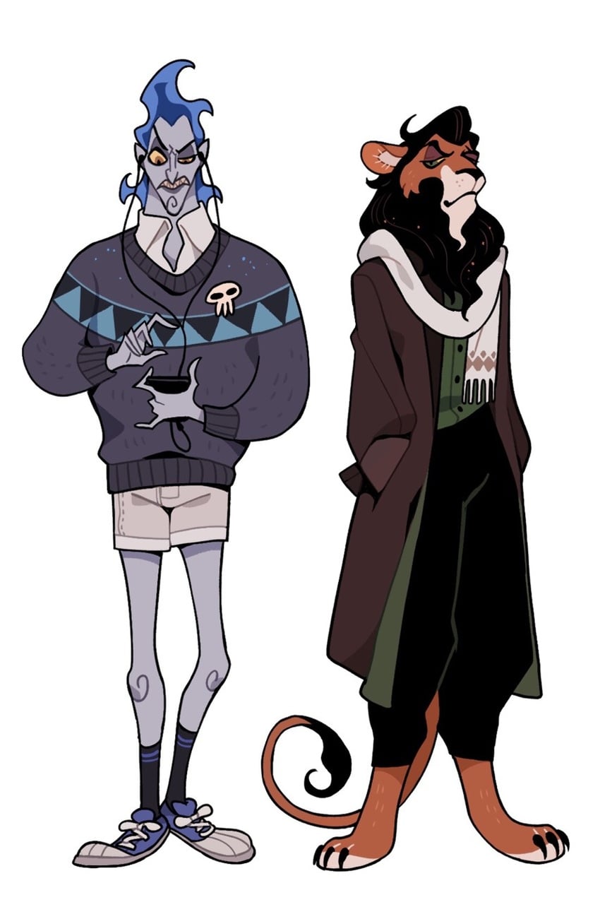 hades and scar (disney and 2 more) drawn by juanmao