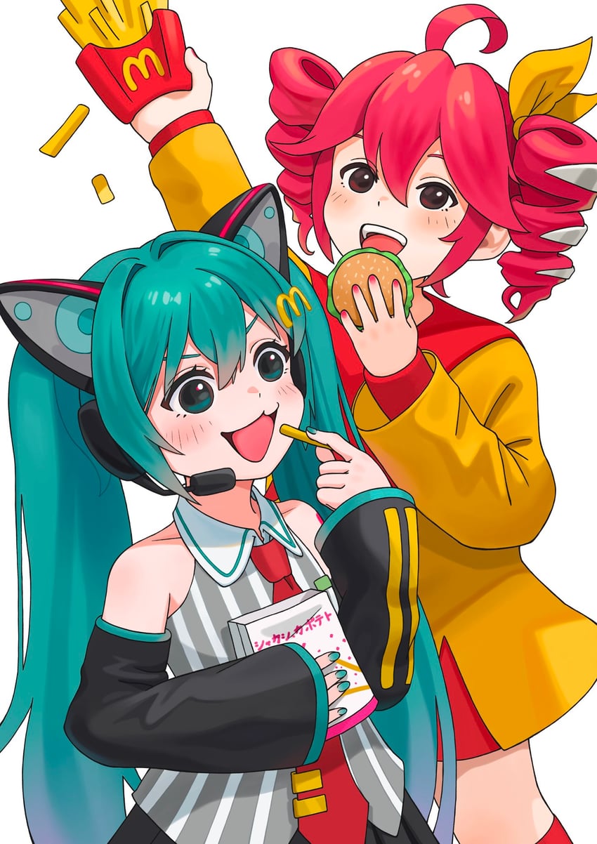 hatsune miku and kasane teto (vocaloid and 5 more) drawn by anchannnnnn