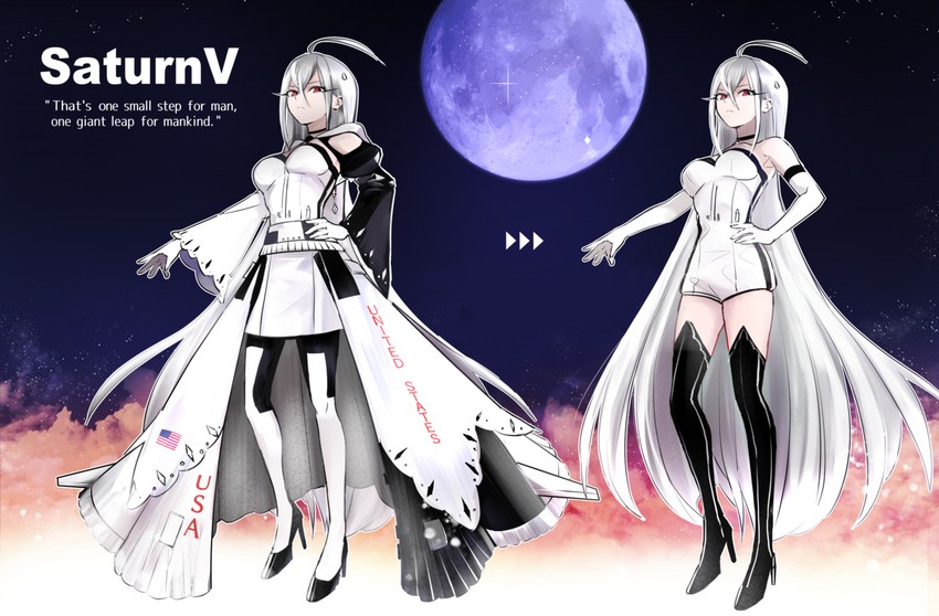 saturn v (project rocket girls) drawn by ajisai-san_(pokkusu)