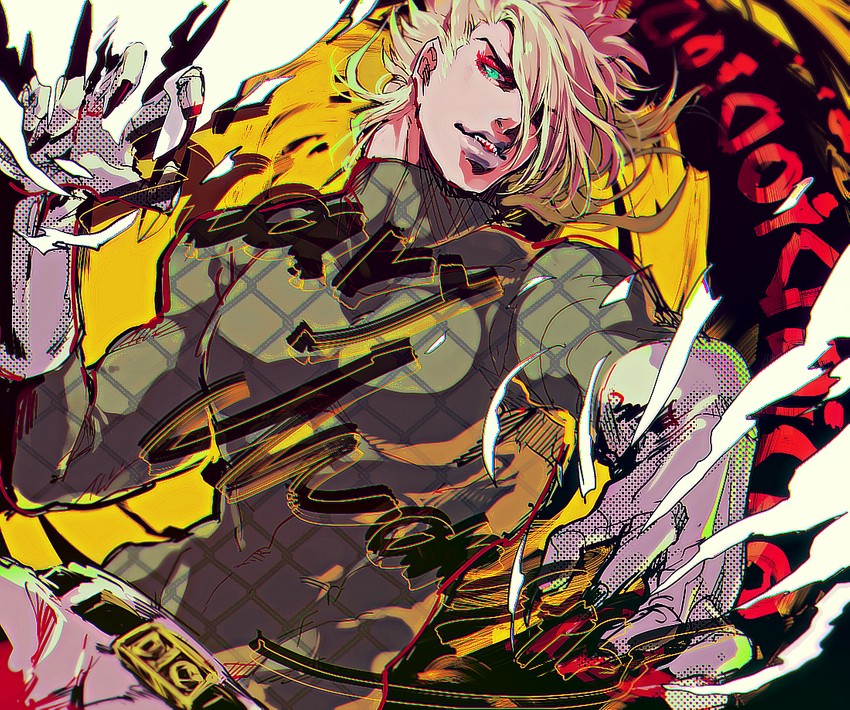 diego brando and scary monsters (jojo no kimyou na bouken and 1 more) drawn by kiki_(re_6xxx)