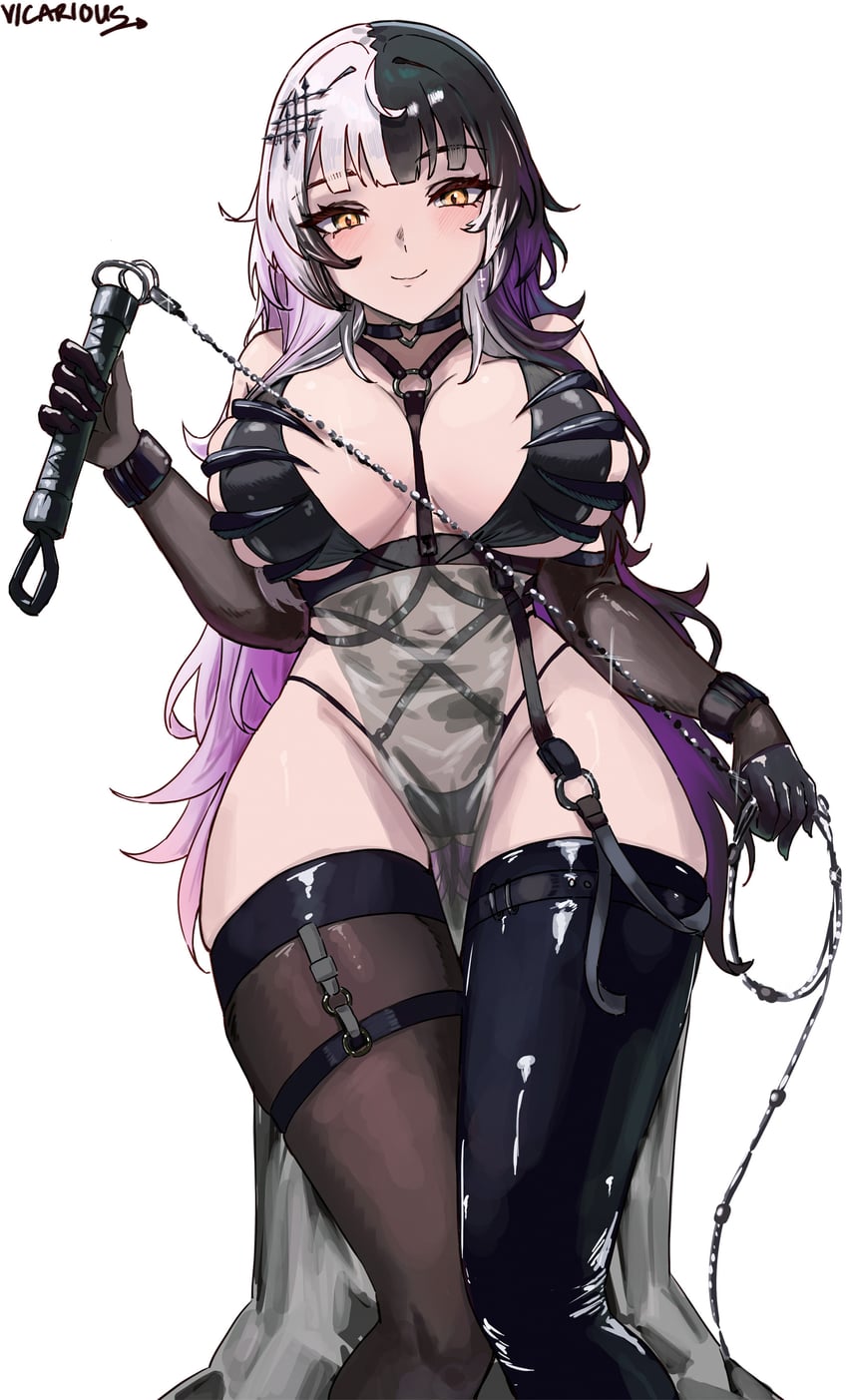 shiori novella and mihara (hololive and 2 more) drawn by vicarious