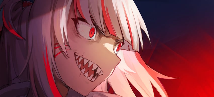 gawr gura (hololive and 2 more) drawn by rakku_(rkrmz0n)
