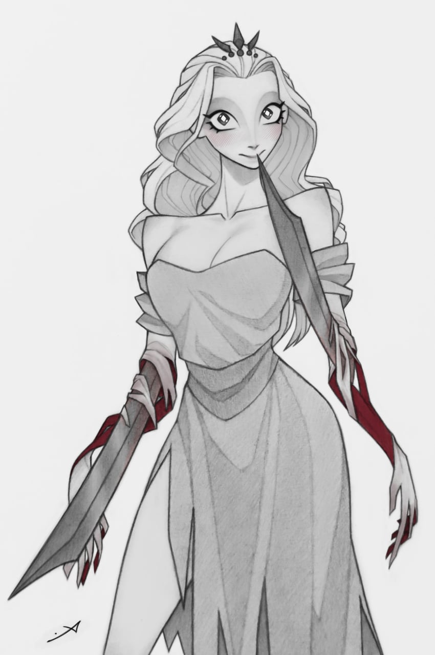 princess and the razor (slay the princess) drawn by mr_andres0n