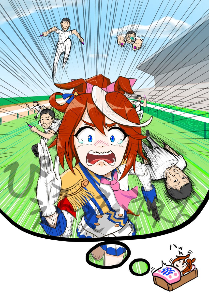 tokai teio and mejiro family doctor (umamusume and 2 more) drawn by namuu250bunbun